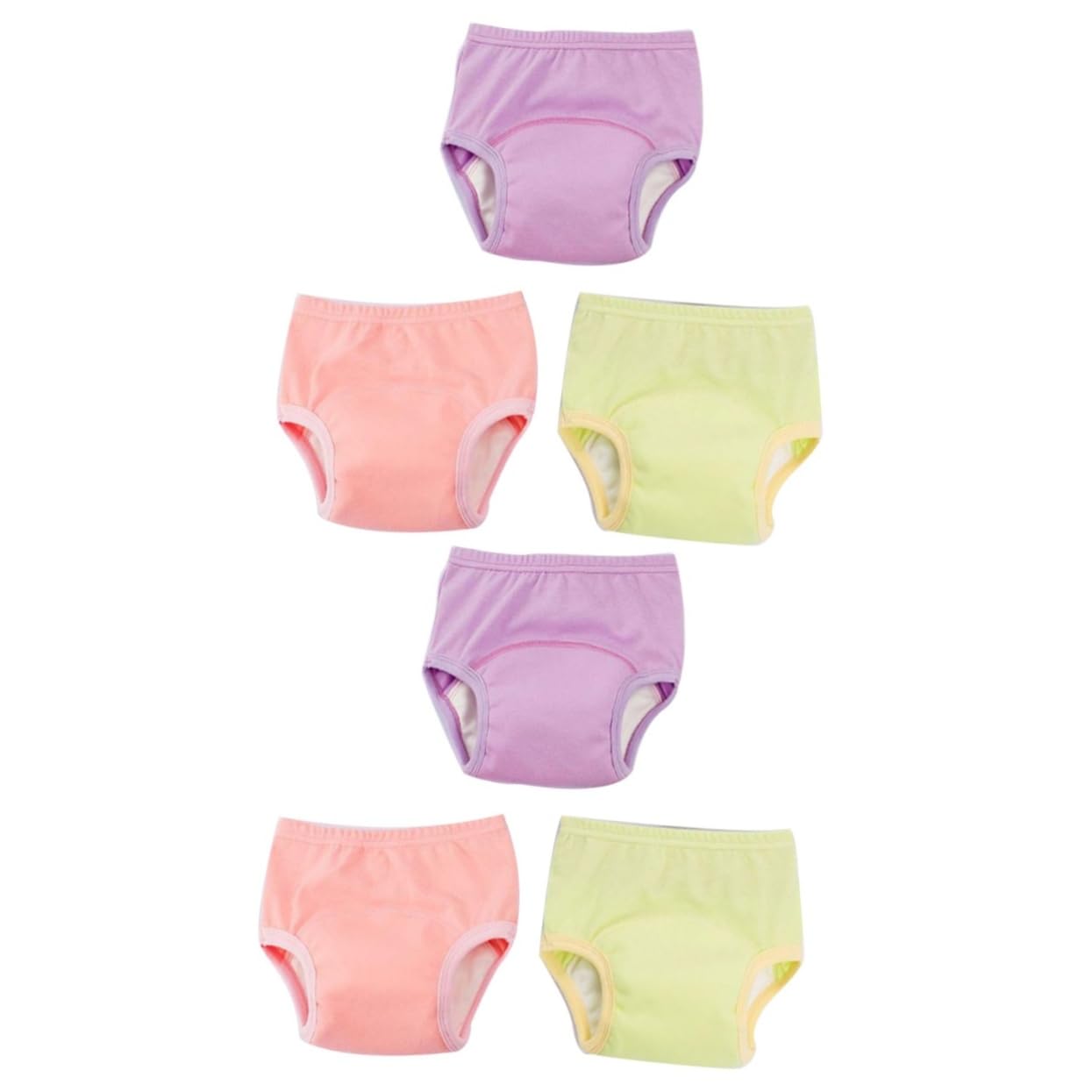 UPKOCH 2 Juegos de Pantalones de Entrenamiento de Algodón para Bebés Recién Nacidos 100 Cm Absorbentes Entrepierna Elástica Licra Cintura Elástica Cómoda 3 Piezas