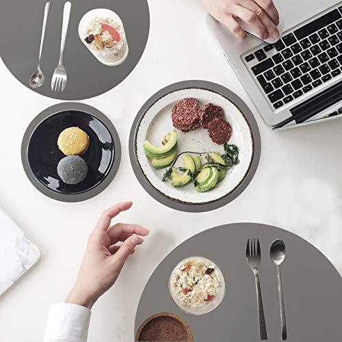 Tapis de cuisson en silicone résistant à la chaleur gris durable - 8
