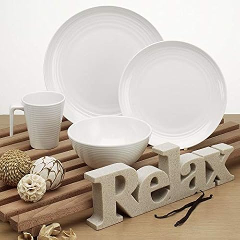 Flamefield 16-Piece Seramika Melamine Dinner Set Cover