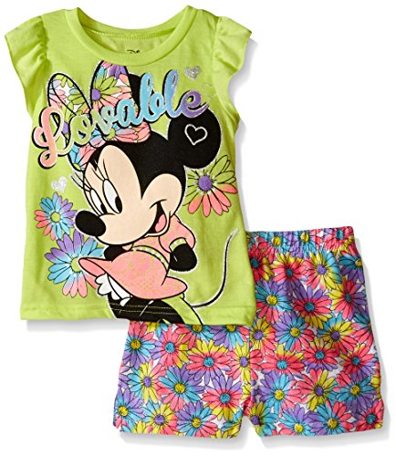 Disney Girls' Minnie Mouse Printed Short Set