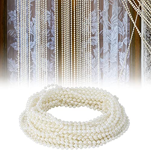 Pwshymi 10m Artificial Pearl String, Pearl Bead String Garland Chain Pearl Beads On String for Wedding Party, Jewelry Making - Image 3