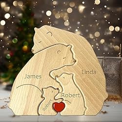 Custom Wooden Bear Puzzle