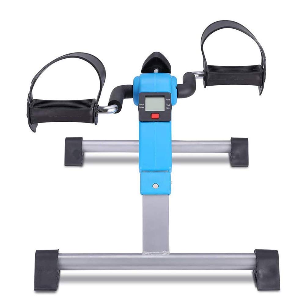Mini vélo d'exercice avec résistance réglable et compteur digital LCD