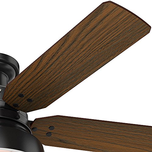Image of Hunter Mill Valley, Outdoor or Indoor, Ceiling Fan, 52 inch, Matte Black