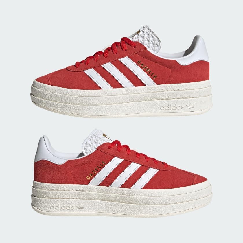 adidas Gazelle Bold Shoes Women's, Red, Size 9 | Image 6