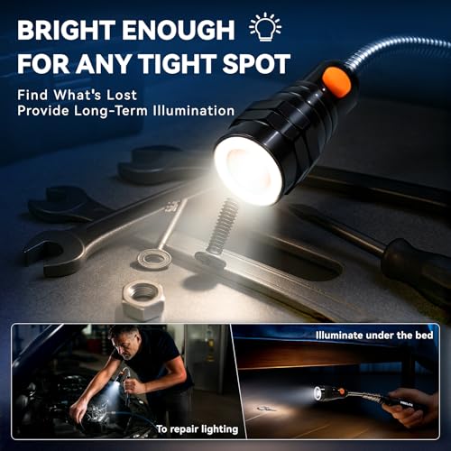 image for VIBELITE Extendable Magnetic Flashlight with Telescoping Magnet Pickup