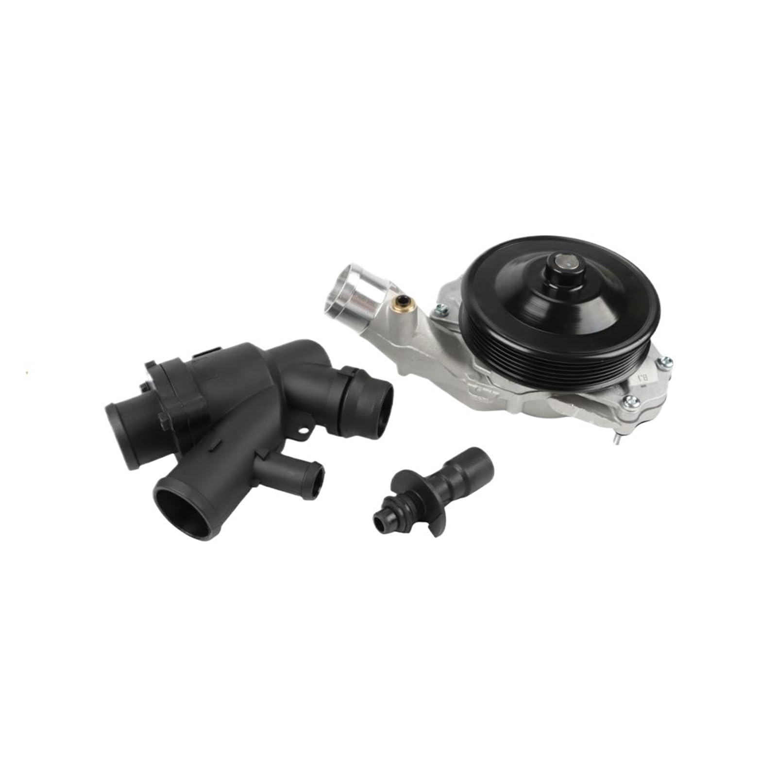 LR097165 LR028136 1 set pompa acqua automatica con bulloni guarnizioni connettore + kit termostato compatibile con ricambi auto Jaguar Land Rover V8 5.0L