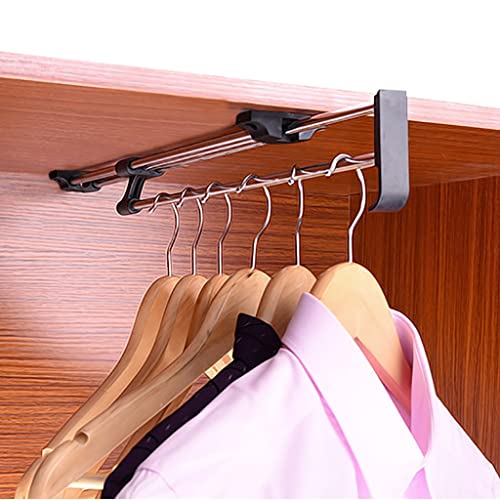 Rail de vêtements extensible pour organiser facilement le dressing de la chambre