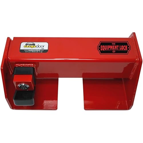 Equipment Lock Heavy Duty Cargo Door Lock - Powder Coated Steel Shipping Container Lock - Maximum Security Semi Trailer Door Lock - Semi Truck Accessories and Trailer Security (Keyed Differently)