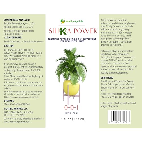 Fertilizante líquido premium de sílice para plantas 8 oz miniatura 5