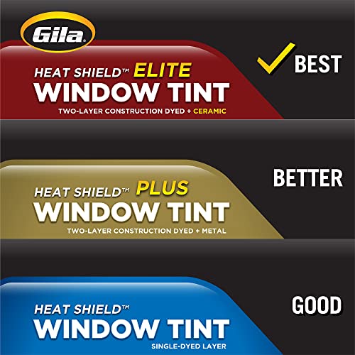 Gila® Heat Shield Elite™ 20% VLT Automotive Ceramic Window Tint DIY Advanced Heat Control Glare Control 2ft x 6.5ft (24in x 78in)