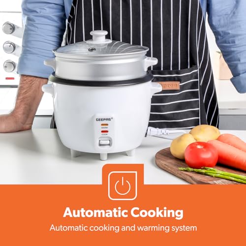 Geepas 1L Rice Cooker & Steamer with Keep Warm Function - Image 7