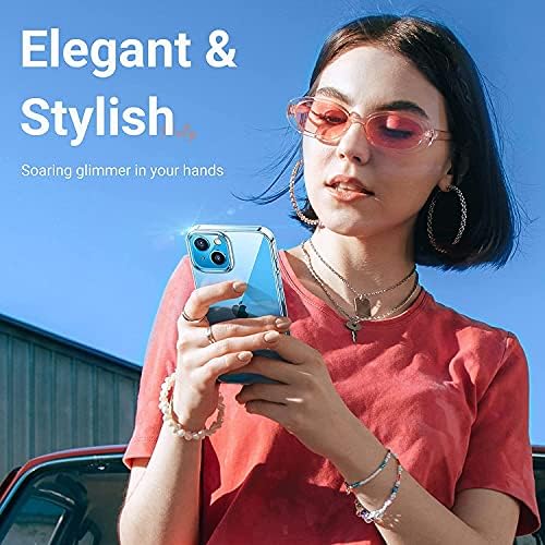 Tech-MD iPhone 13 Mini Crystal Clear Silicone Transparent Slim-Fit Mobile Phone Case Cover with Anti-Scratch and Shock Absorption | iPhone 13 Mini Case Supports Wireless Charging (Crystal clear)