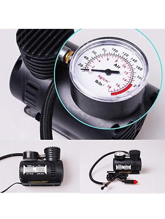 Image of MiNi aIr cOmPrEsSoR HeAvY DuTy eLeCtRiC CaR AiR CoMpReSsOr wItH PrEsSuRe gAuGe, 12V Dc pOrTaBlE TyRe iNfLaToR AiR PuMp fOr cAr, TrUcKs, BuS, bIkE, aUtO & VaN, 100 pSi hIgH PrEsSuRe T12