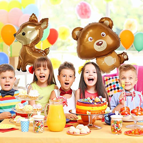 Blingabc Jungle Safari Animal Balloon 8Pcs Cute Animal Bear Foil Balloons Party Decor For Woodland Theme Baby Shower Children Birthday Party Decorations Supplies(Jungle Balloon) #TOP4