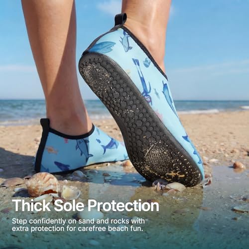 Image of Water Shoes for Women Men Quick-Dry Aqua Socks Swim Beach Outfits Barefoot | Yoga Exercise Wear Sport Accessories Pool Camping Must Haves River Hiking Youth Adult