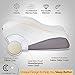 Cervical Memory Foam Pillow for Neck and Shoulder Pain Relief – Ergonomic, Orthopedic Pillow for Side, Back, Stomach Sleepers - Contour Pillows for Sleeping Support - Free Sleeping Mask