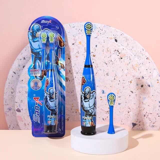 TERA 13 Boys Electric Toothbrushes (1 pcs) Electric Toothbrush Extra Soft Electric Battery Powered Toothbrush for Boys, Electric Toothbrush for Kids-image-18