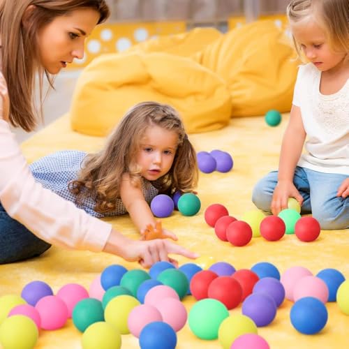 JEONDFG 60 Stück Tischtennisbälle, 40 mm bunte Tischtennisbälle, lustige Ping-Pong-Bälle, langlebig, bunt, Tischtennisball für Erwachsene und Kinder