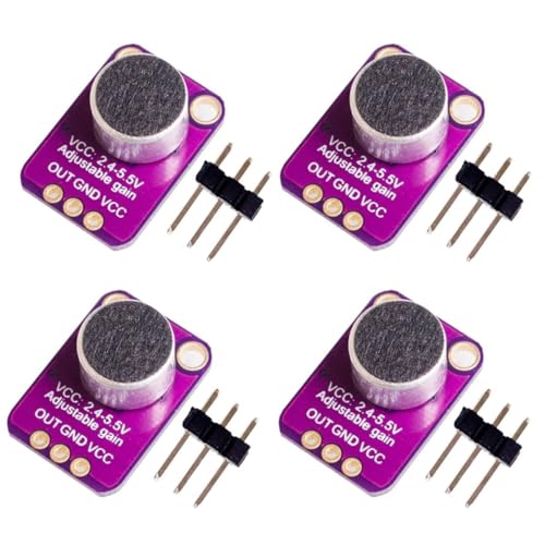 4 Stück GY-MAX4466 Electret Mikrofon Verstärker, mit einstellbarer Gain Control für Arduino (4 Stück) 4 Stück GY-MAX4466 Electret Mikrofon Verstärker, mit einstellbarer Gain Control für Arduino (4 Stück)