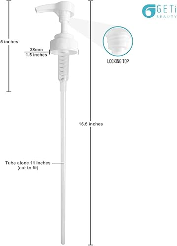 Miniatura 2 de Geti Beauty - Dispensador universal de champú de 128 onzas líquidas, jarras de detergente, acondicionador, desinfectante de manos, aceite de masaje,