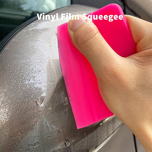 Lunbengo 11 x 7,5 cm Silikonabzieher für Küchenspüle, Spiegel, Duschtür, Fenster, Tönungsfolien-Abzieher für Auto-Vinylfolie, Glas-/Lackfolienanwendung, 1 Stück