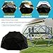 Fizentia Cover for 10FT Climbing Dome,Outdoor Jungle Gym Covers,Waterproof Dustproof Shield for Geometric Hemispherical Climber/Play Equipment/Climbing Toys/Monkey Bars for Backyard(10 x 4.8ft)