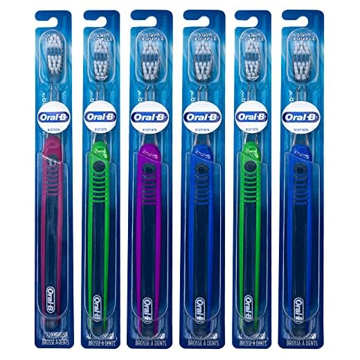 Oral-B Indicator Toothbrush Flat Trim, Compact Head 30, Soft - Pack of 6