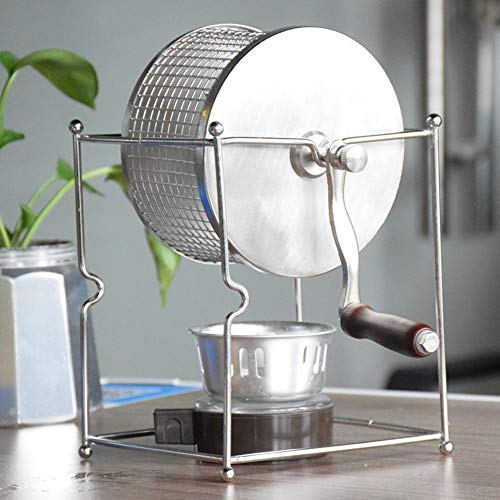 Leylor Koffieboon Roosteren Machine, Roestvrij Staal Huishoudelijke Mini Handmatige Koffiebonen Roosteren Machine met Handvat voor Thuisgebruik Kleine Huishoudelijke Granen - Image 3