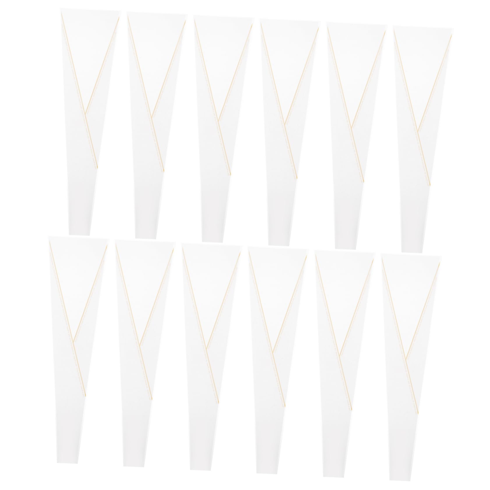 DIYEAH 50pcs Single Rose Flower Wraps Durable Floral Sleeves for Bouquets Elegant Design for Valentine Day and Special Occasions Easy to Use and Dispose