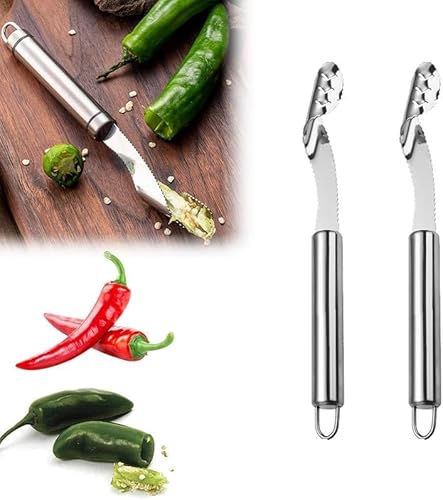 Removedor de sementes de pimenta, removedor de sementes de pimentas de aço inoxidável 340, removedor