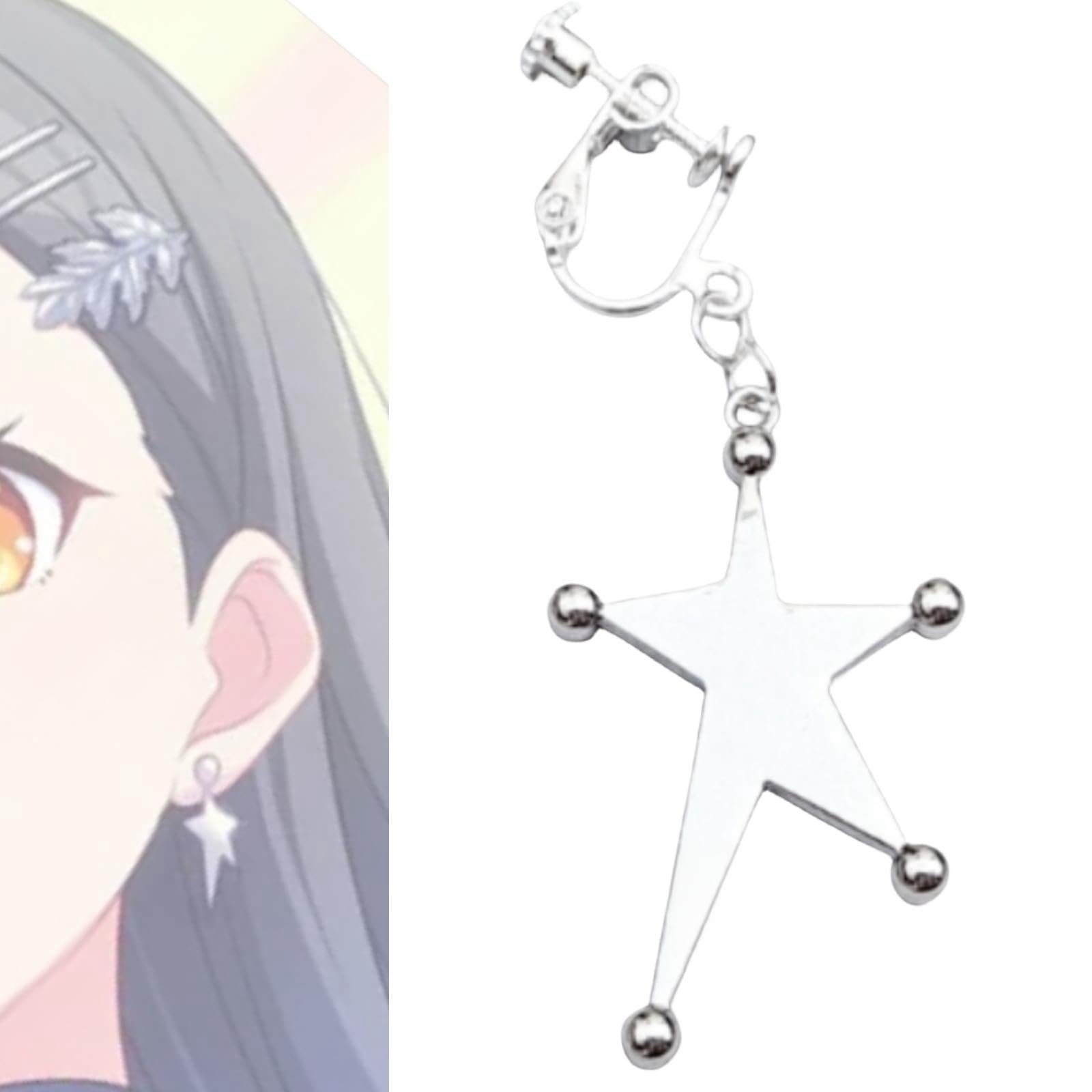 Amazon.co.jp: [Hushan] 白石杏 コスプレ 片耳 イヤークリップ