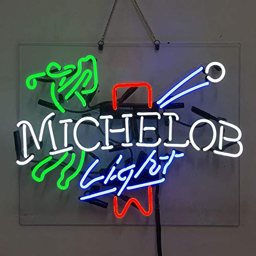 New Deal Michelob Light Golf Beer Bar Pub Store Party Room Wall Windows Display Neon Signs 19x15 New Deal Michelob Light Golf Beer Bar Pub Store Party Room Wall Windows Display Neon Signs 19x15