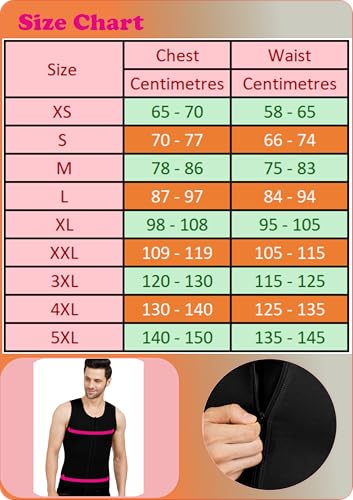 Image of GYNECOMASTIA Full Compression Vest || HIGH COMPRESSION || Front Hook and Zip Closer || Tomboy Chest Binder || Chest and Abdomen Support || Chest Shapewear