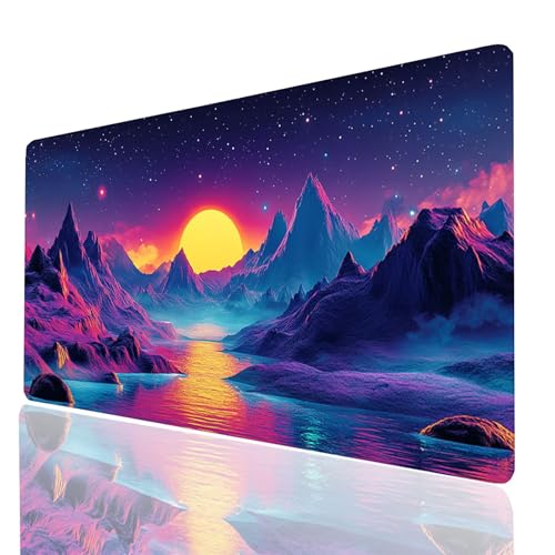 Tapis de bureau gaming paysage étoilé pour transformer votre espace de télétravail