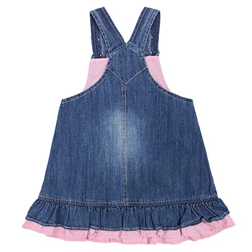Peacolate 3M-3Years Baby Girl Denim Casual Cute Suspender Dress2