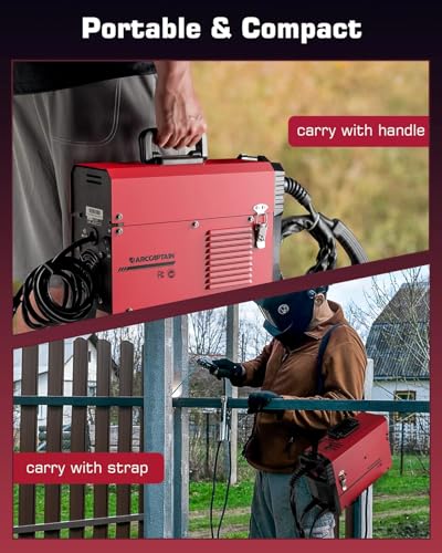 Arccaptain MIG130 130A Mig Welder, 110V Flux Core Mig Welder/Lift Tig/Stick 3 In 1 Welding Machine thumb #5