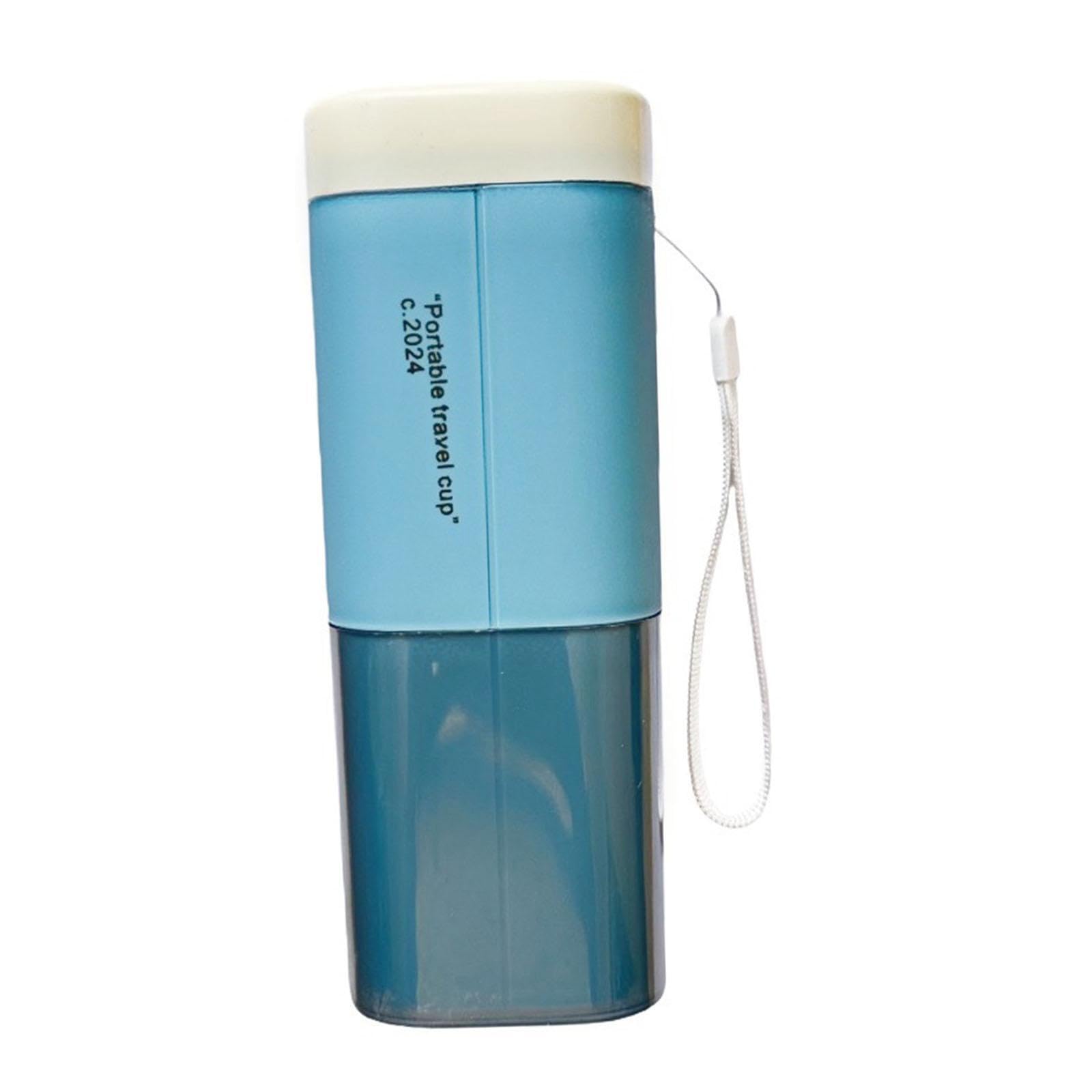 PIXZCSA Toothbrush Holder Portable With Tumbler Storage Box Sanitary Travel Toothpaste Solutions Travel Toothbrush Holder Case Storage Toothpaste Too Box