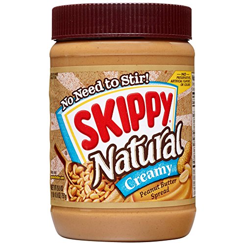 Image of SKIPPY Peanut Butter, Natural Creamy, 26.5 Ounce (Pack of 12)