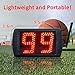 YZ 5 Inch LED Basketball Shot Clock Timer, Custom Countdown Timer (12/14/20/24/30 Seconds), Portable with Remote Control & Buzzer for Basketball Courts