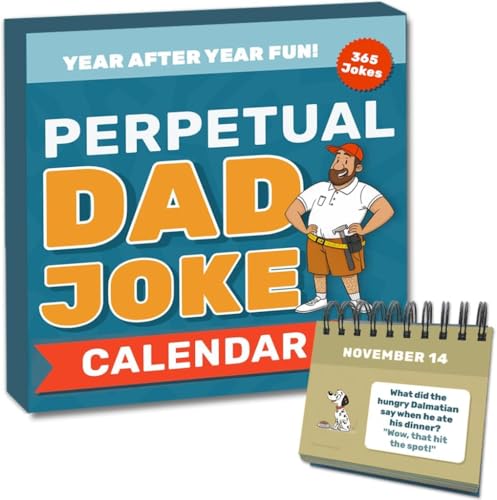 Thats So Dad Dad Joke Calendar | Perpetual Desk Calendar for Fathers Day 365 Days of Jokes Funny Birthday Gag Present For The New Dads