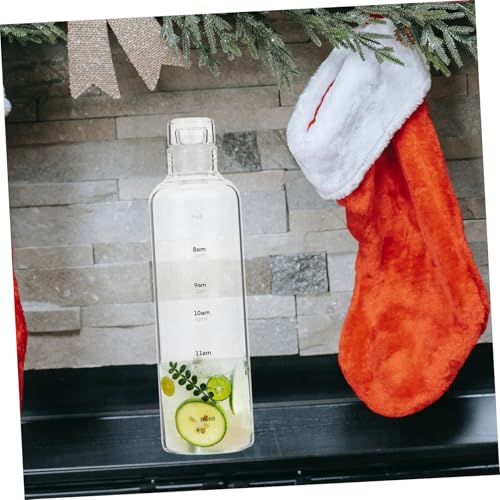 Bouteille d'eau transparente 500 ML avec échelle de temps