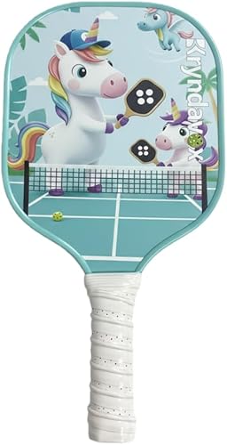 Kryndavox Kids Pickleball Paddles Lightweight Child-Size Pickleball Rackets for Boys & Girls, Beginner-Friendly Sports Set, Great Stocking Stuffers