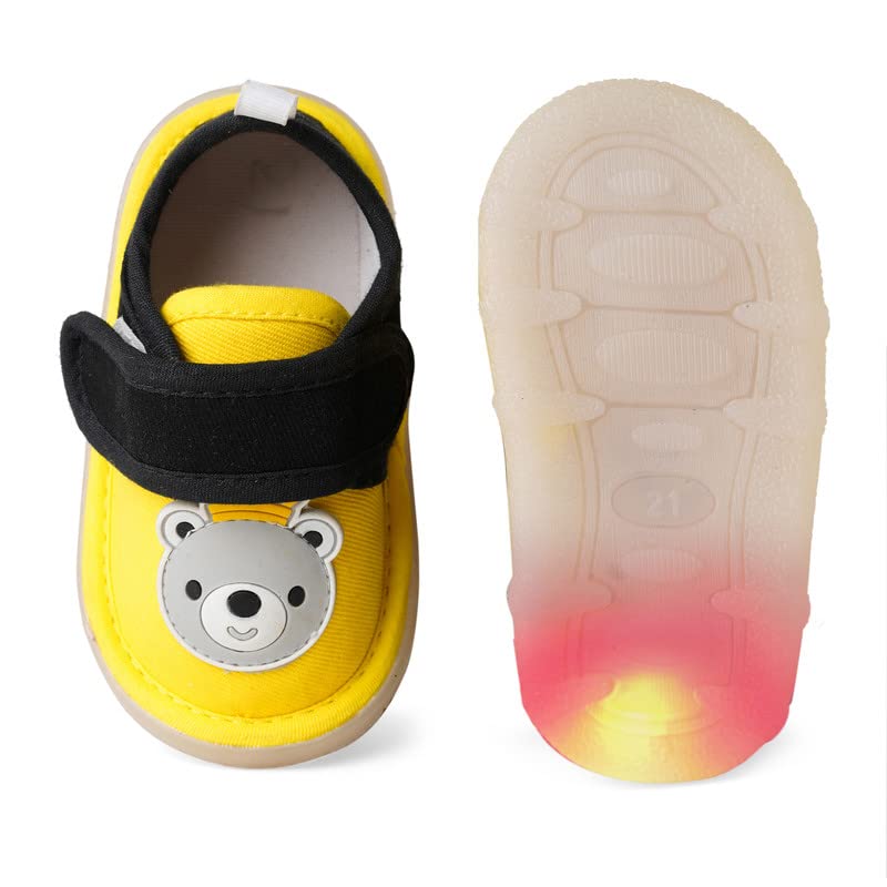 CHIU Super Stylish and Comfortable LED Shoes for Baby Boys & Unisex - BlackRed 4 51ELwIy8liL