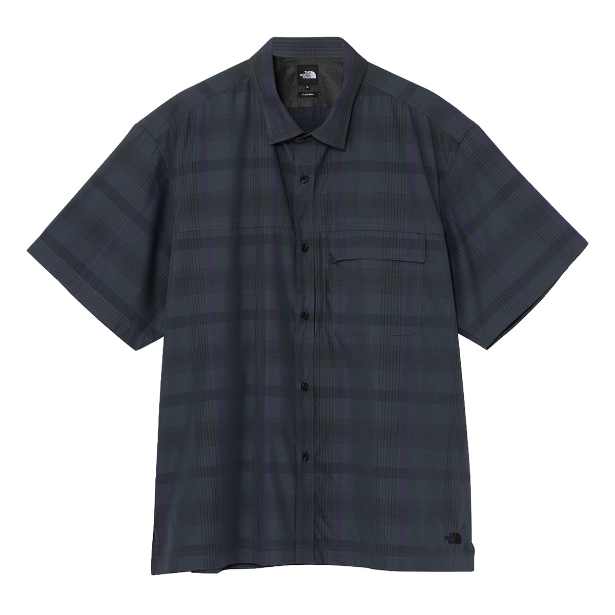 [ザ・ノース・フェイス] 半袖シャツ S/S Bould Check Shirt ブラック/エンドレスダスク XS