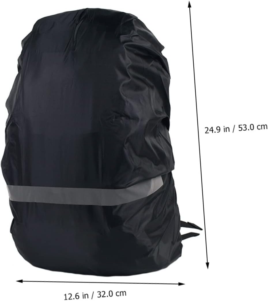 KOMBIUDA 2pcs Reflective Backpack Cover Night Safety Strip for Outdoor Hiking and Camping and Easy to Clean