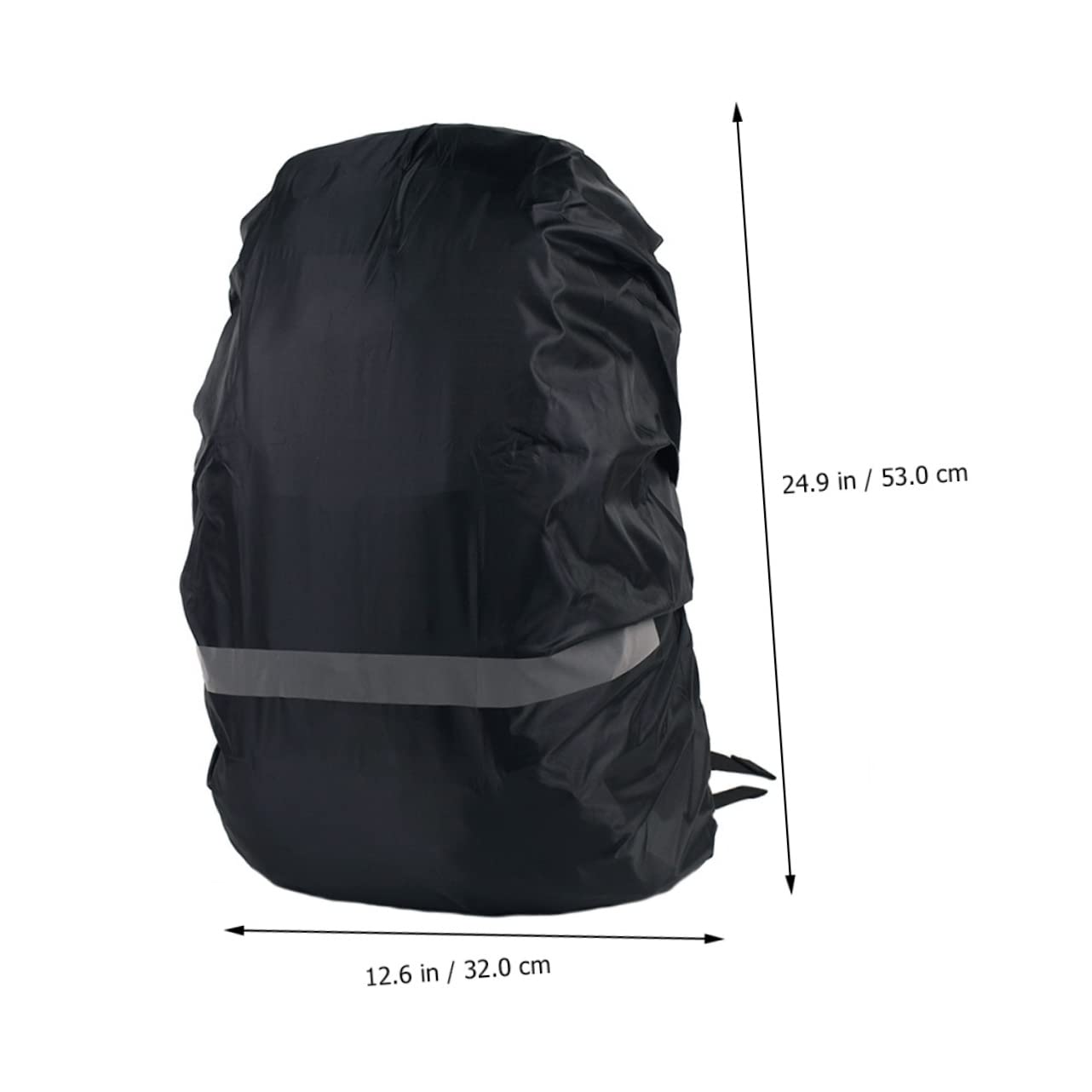 KOMBIUDA 2pcs Waterproof Backpack Covers Reflective Stripe Rain Shields for Small Hiking Backpacks