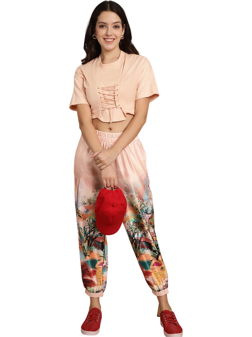 Stylish Womens Cotton Solid Short Sleeves Round Neck Regular Fit Co-ord Set | Lightweight & Breathable Fabric | Sweatshirts & Jogger Set-image-29