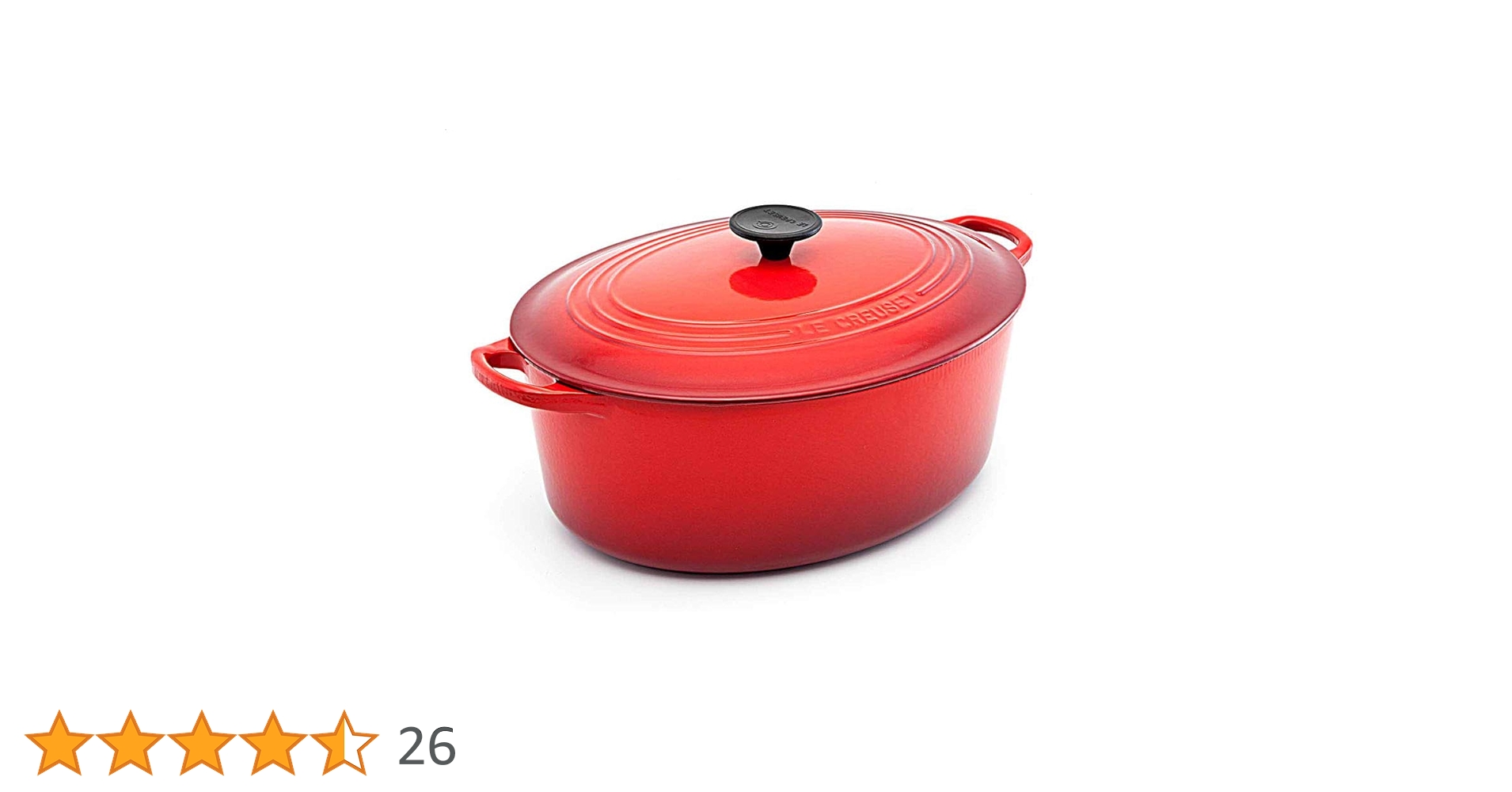 未使用　LE CREUSET ココット・オーバル 25cm　チェリーレッド Amazon｜ル・クルーゼ(Le Creuset) 鋳物 ホーロー 鍋ココット