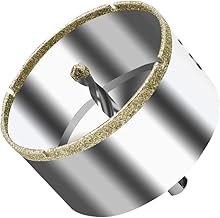 ASNOMY Scie cloche diamantée de 85 mm avec foret de centrage, couronne de forage creuse diamantée pour verre, carrelage, céramique, marbre, granit